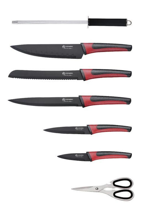 Edenberg Knife Set with Block from Stainless Steel 8pcs