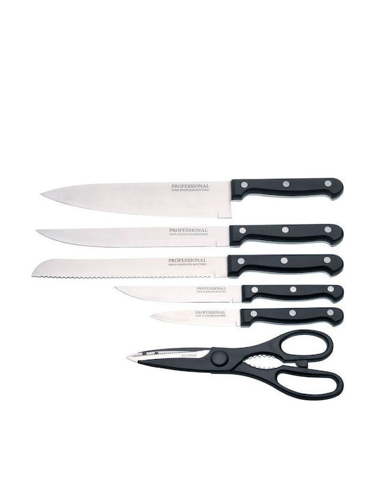 Kitchen Craft Messerset mit Block aus rostfreiem Stahl