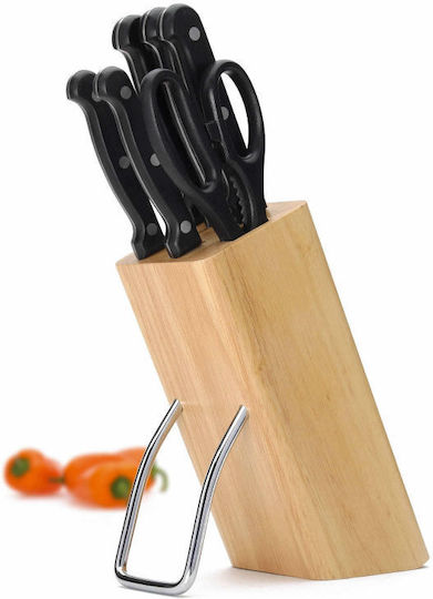Kitchen Craft Messerset mit Block aus rostfreiem Stahl