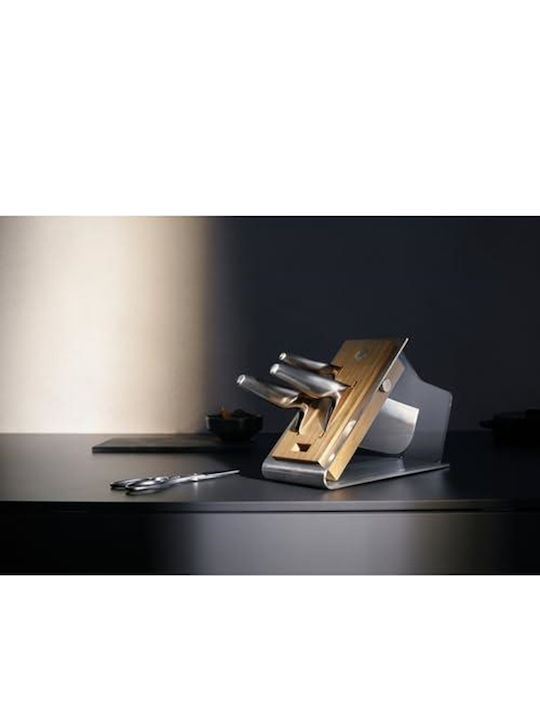 WMF Knife Set with Block from Stainless Steel