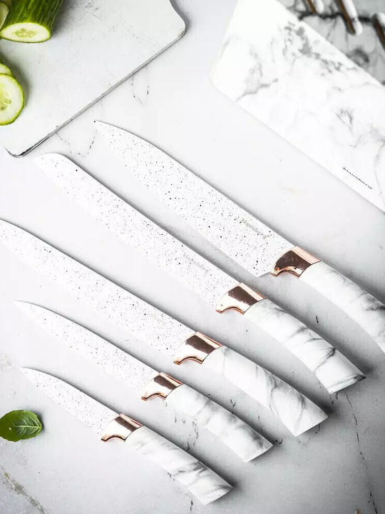 KING Hoff Klausberg Messer Set mit Sockel aus Rostfreiem Stahl 5 Stück