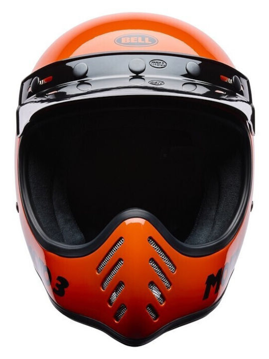 Bell Moto-3 Gloss Orange Motorcycle Helmet Motocross ECE 22.06 1250gr