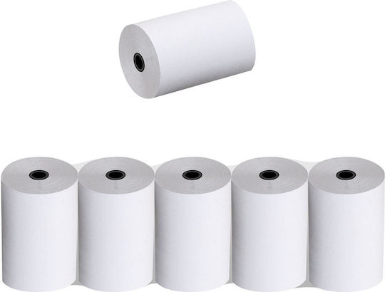 Justnote Cash Register Paper Tape W80xD80mm 48gr/m² 5pcs