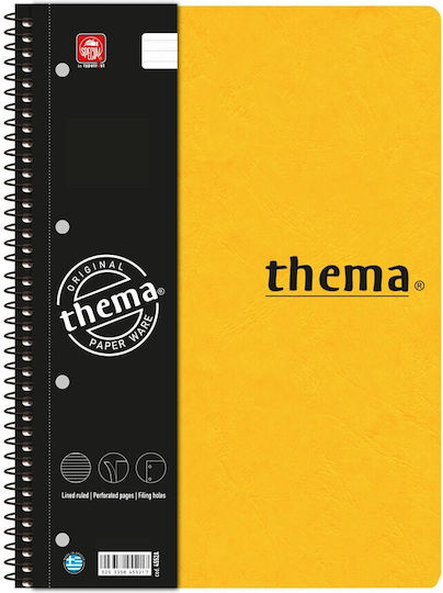 Typotrust Spiral Notebook Ruled B5 150 Sheets 5 Subjects Thema 1pcs (Μiscellaneous colours)