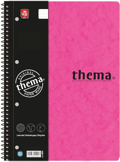 Typotrust Spiral Notebook Ruled B5 150 Sheets 5 Subjects Thema 1pcs (Μiscellaneous colours)
