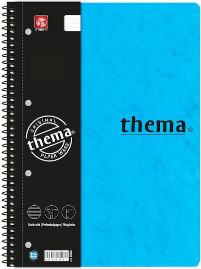 Typotrust Spiral Notebook Ruled B5 150 Sheets 5 Subjects Thema 1pcs (Μiscellaneous colours)