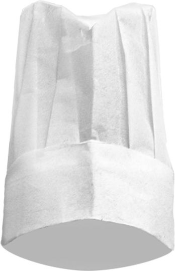 Chef / Cook Hat Carnival Hat White made of Plastic 48pcs