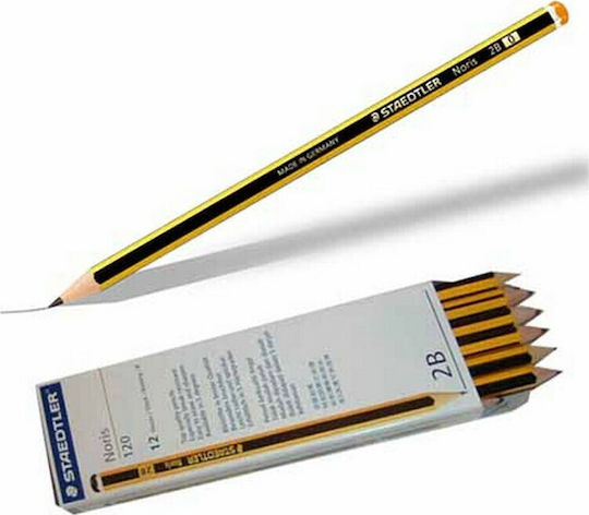 Staedtler Noris 120 Σετ 12 Μολύβια 2B Κίτρινα