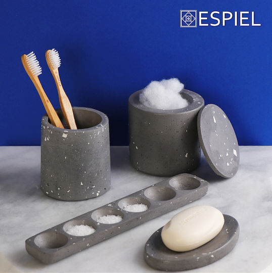 Espiel Decorative Vase Gray 13x13x9cm