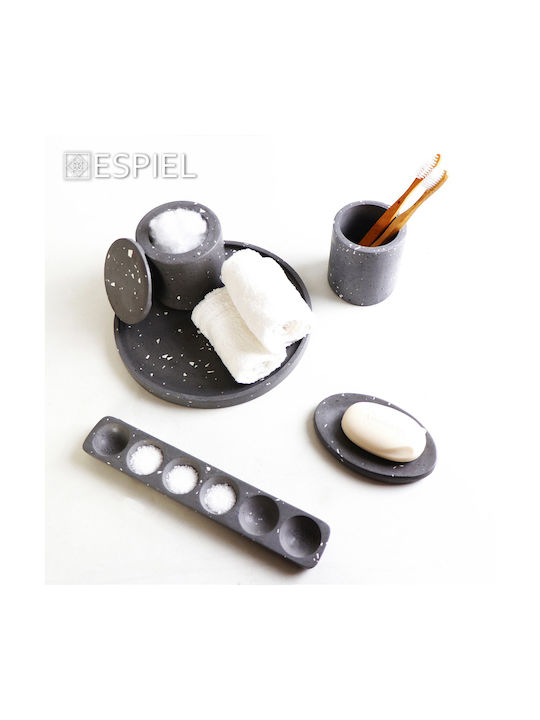 Espiel Decorative Vase Gray 13x13x9cm