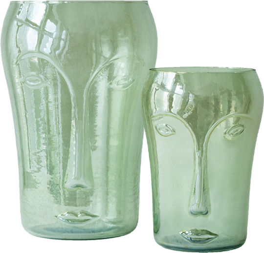 Artekko Decorative Vase Face Beige 20x20x28cm