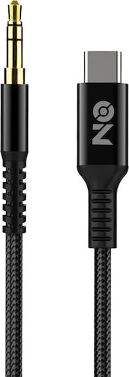 Cablou Audio Aux 3,5mm Type-C Negru 1m On Mobile Accessories 1 Bucată