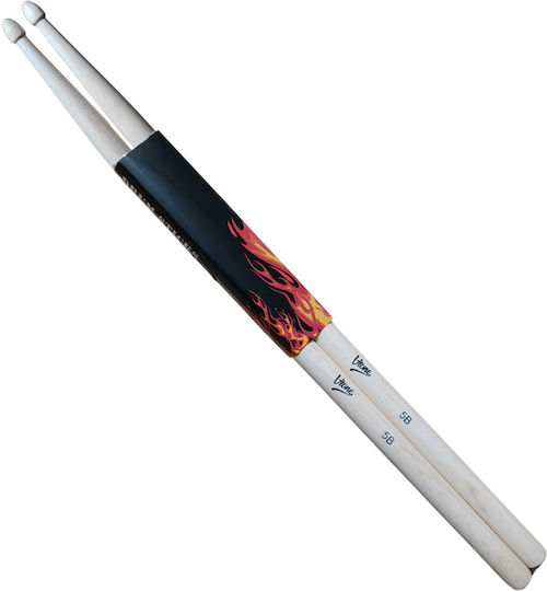 V-tone Ds 5b Drumsticks Maple Wood Natural Lightweight Set 2 Pcs Set 2 Drumsticks Drums 5b