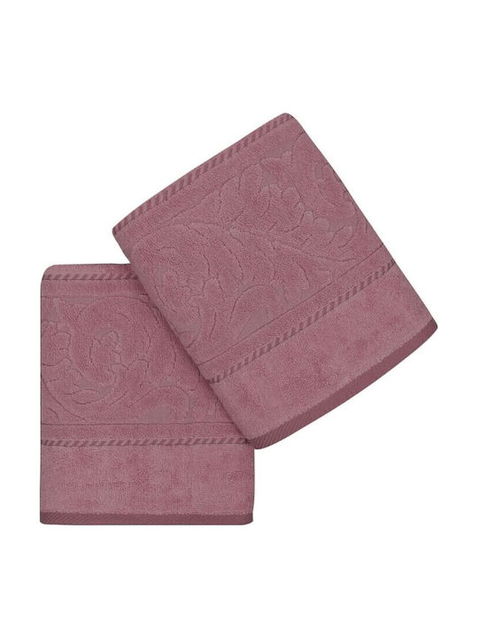 Hobby Home Pânză De Față Sultan 50x90cm Roz Pudrat 2 Bucăți Greutate 560gsm