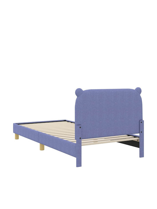 Kinderbett Einzel Blau für Matratze 84x208cm