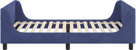 Παιδικό Κρεβάτι Μονό Μπλε για Στρώμα 96x205cm