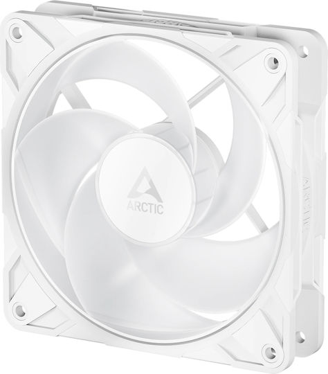 Arctic P12 Pro Reverse Blade Case Fan 120mm 3000rpm 73cfm with ARGB Lighting and 3-Pin 4-Pin PWM Connection 3pcs White