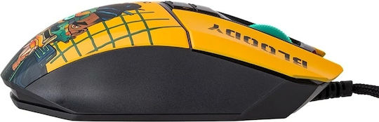A4Tech Bloody W63 Max Renegade Midnight RGB Gaming Ποντίκι 12000 DPI Κίτρινο