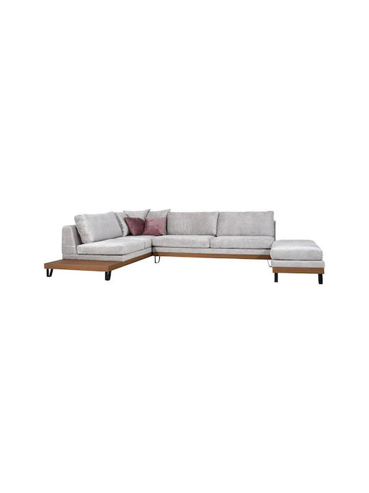 Filippa Corner Couch with Left Corner Pink 330x240x100 cm