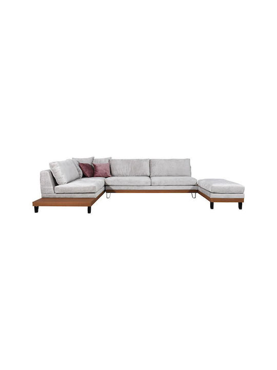Filippa Corner Couch with Left Corner Pink 330x240x100 cm