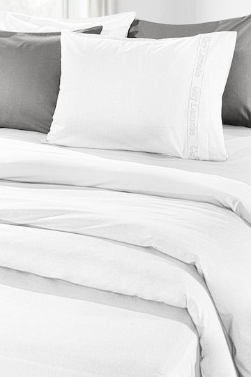 Guy Laroche Semi-Doppel 120x200+32cm mit Gummizug Color Plus White