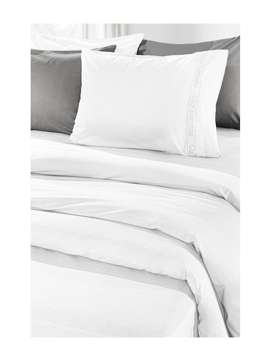 Guy Laroche Bettlaken Super-Doppel 240x270cm. Color Plus White