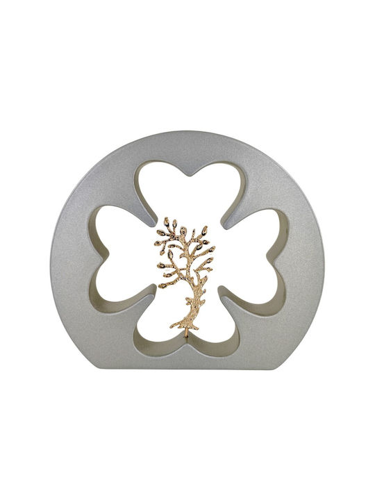Prince Silvero Tischplatte Glücksbringer Bäumchen Bronze aus Metall 12x14cm 1Stück
