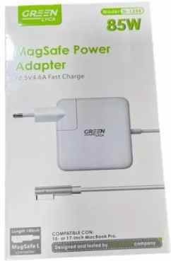 Green Lyca Laptop-Ladegerät 85W 20V 4.25A für Apfel mit abnehmbarem Netzkabel
