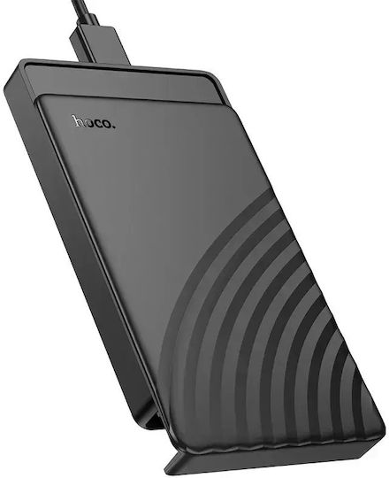 Hoco Твърд диск кутия 2.5" SATA III с връзка SATA / USB 3.0 в Черен цвят