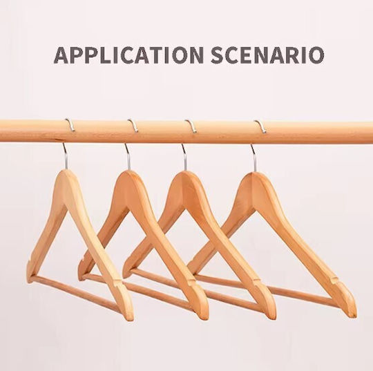 Clothes Hanger Brown ZY12443QWS92 10pcs