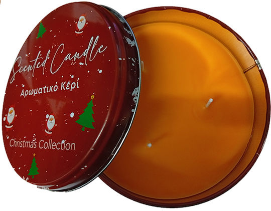 Erycandles Scented Candle Spicy Pumpkin Metal Box 12x7 Cm Red