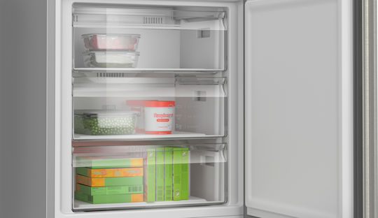 Bosch Fridge-Freezer 440lt Total NoFrost H203xW70xD66.7cm Inox KGN492IDF