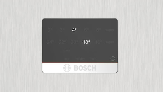 Bosch Ψυγειοκαταψύκτης 508lt Total NoFrost Υ193xΠ70xΒ80εκ. Inox KGN56XLEB