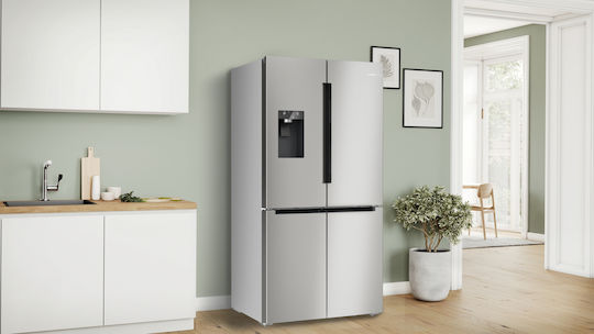 Bosch Ψυγείο Ντουλάπα 574lt Total NoFrost Υ183xΠ90.5xΒ73.1εκ. Inox KFD96APEA