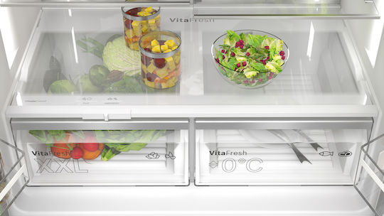 Bosch Ψυγείο Ντουλάπα 574lt Total NoFrost Υ183xΠ90.5xΒ73.1εκ. Inox KFD96APEA