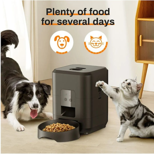 Animale de companie Automat Bol Mâncare pentru Câine & Pisică 2lt în Culoare Negru