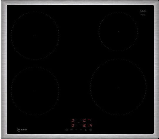 Neff N 50 Induction Cooktop With Frame Autonomous with Child Lock Function 58.3x51.3εκ.
