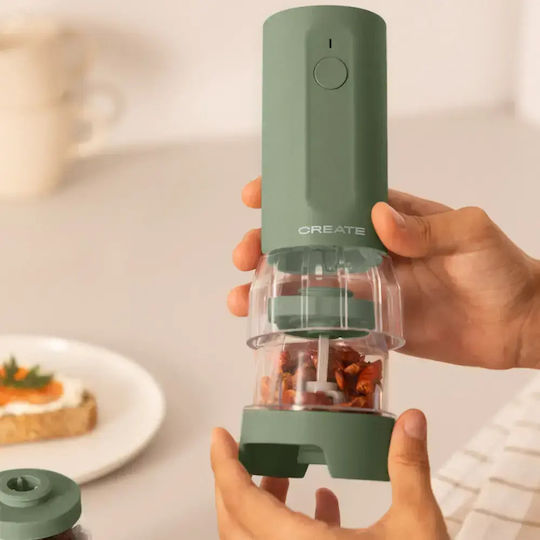 Create Electric Spice Mills Ceramic Set in Green Color 8.8cm 4 Pieces