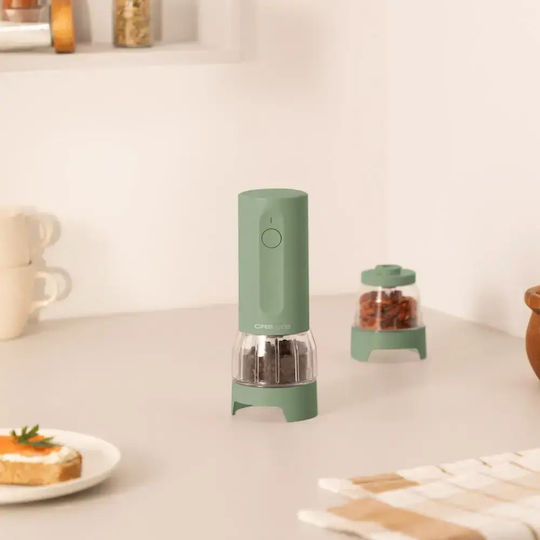 Create Electric Spice Mills Ceramic Set in Green Color 8.8cm 4 Pieces