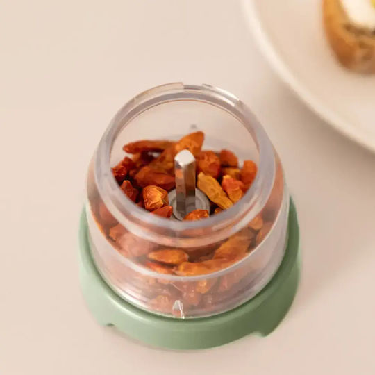 Create Electric Spice Mills Ceramic Set in Green Color 8.8cm 4 Pieces