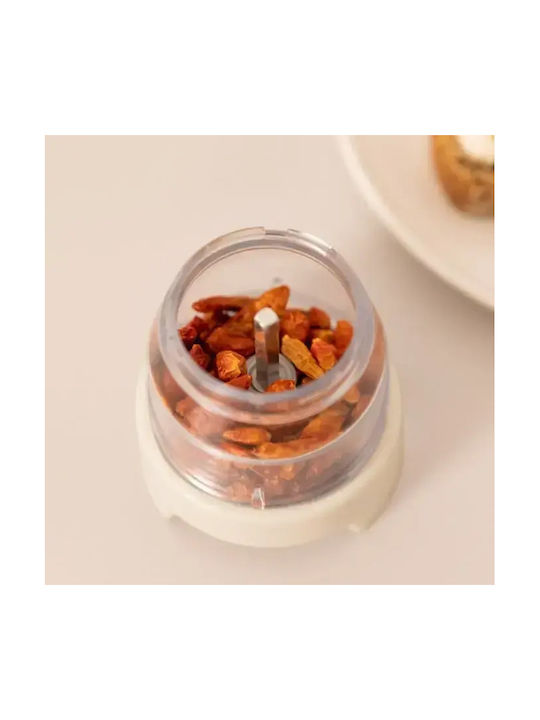 Create Set Rasnițe Electrice Ceramice Pentru Condimente Gri 8.8cm 4 Bucăți