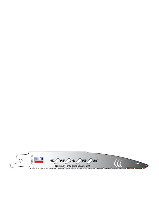 Lama Bi-metal Sabre Saw Pentru Lemn Cuie Metale Neferoase 5 Bucăți Dim 150 X 19 X 0.9 Mm