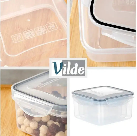 Vilde Set of Transparent Plastic Lunch Boxes 4 Pieces