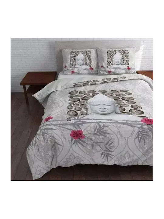Sleeptime Комплект Плик за Завивка Кинг Сайз с 2 Калъфки 240x200 Сив