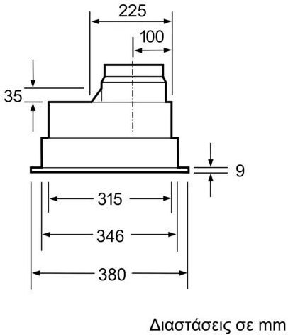 Neff Ventilation Mechanism 53cm Inox