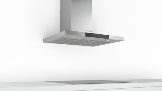 Bosch Απορροφητήρας Καμινάδα 90cm Inox με Wi-Fi