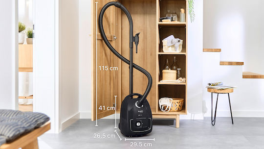 Bosch BGB38BA1 Прахосмукачка 600W С торба 4лт Черна