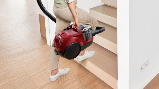 Bosch BGC21X350 Прахосмукачка 750W С контейнер 2лт Червен