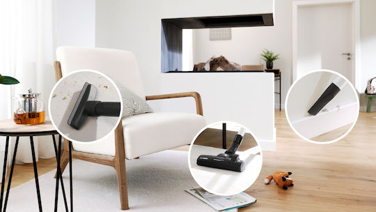 Bosch BGL41SIL1H Ηλεκτρική Σκούπα 700W με Σακούλα 4lt Λευκή