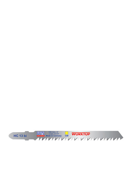 Lama Bi-metalică Pentru Fierăstrău Vertical Cu Coada În T Lemn 5 Bucăți Mărime 100 X 7.8 X 1.27 Mm
